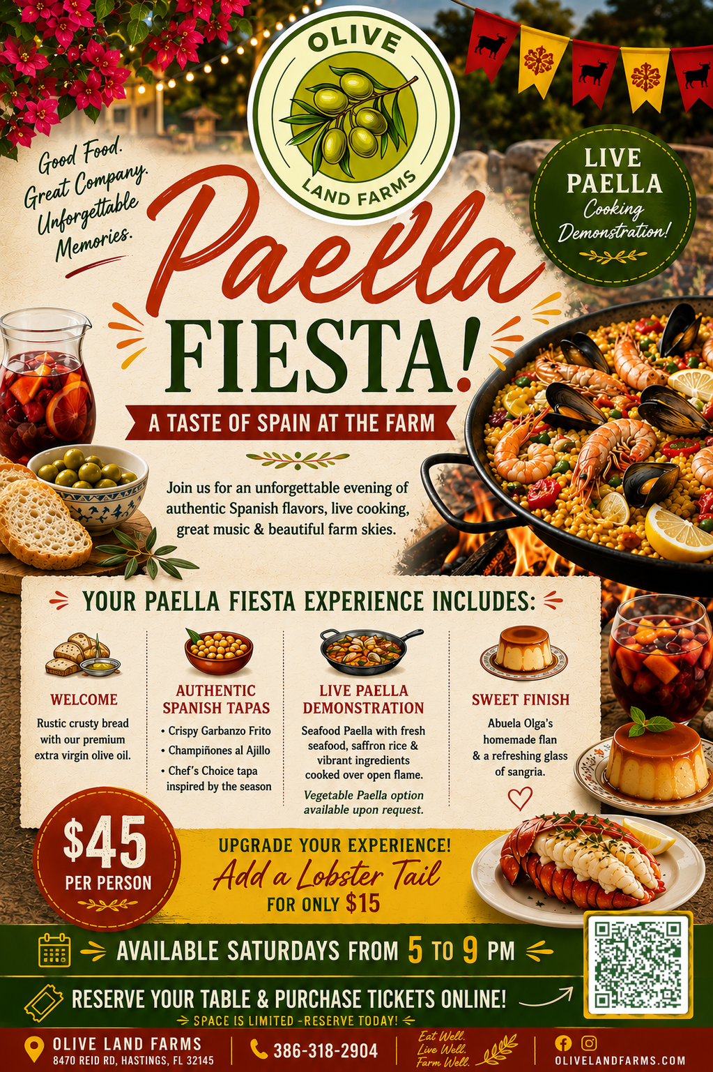 Paella Fiesta! - Every Saturday