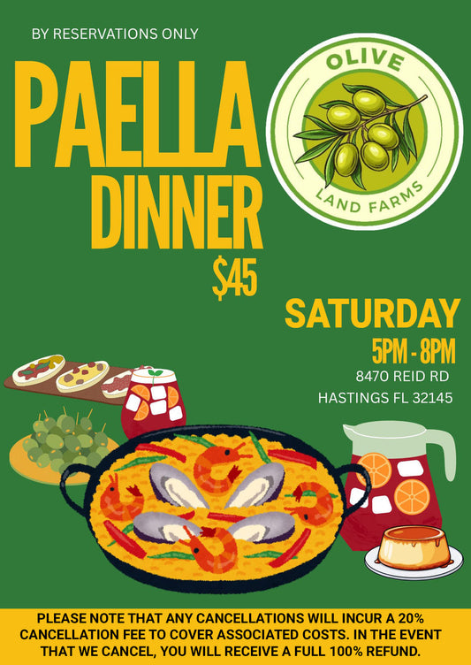 PAELLA DINNER ($45 PER PERSON)